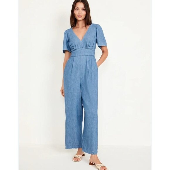 Old Navy Pants - Old Navy Blue Jumpsuit